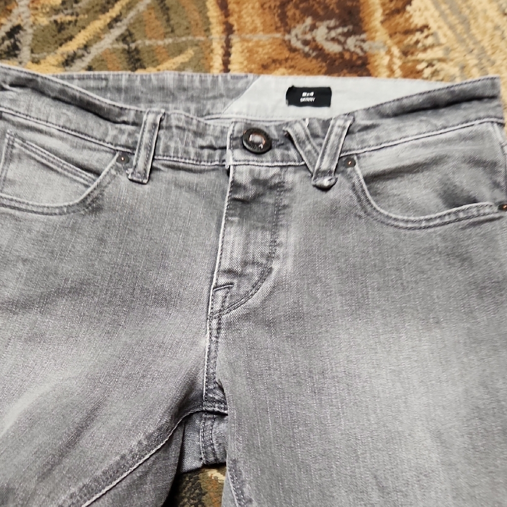 Volcom Men's Charcoal Skinny Jeans - Picture 2 of 12